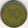 10 Pfennig Germany 1950 KM# 108. Subida por Granotius